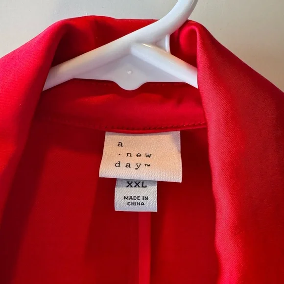 a new day Vibrant Red Blazer - Picture 2 of 4